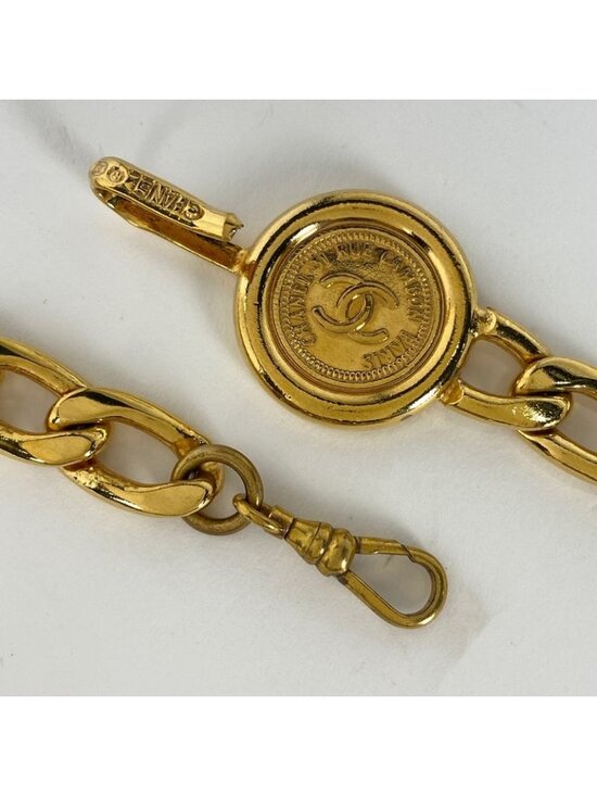 ★SOLD★ Chanel Coco Mark Chain Belt GP Gold - Picture 3 of 6